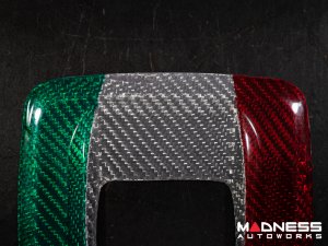 Alfa Romeo Stelvio Shift Gate Trim Panel - Carbon Fiber - Pre '20 - Italian Theme  - Feroce Carbon